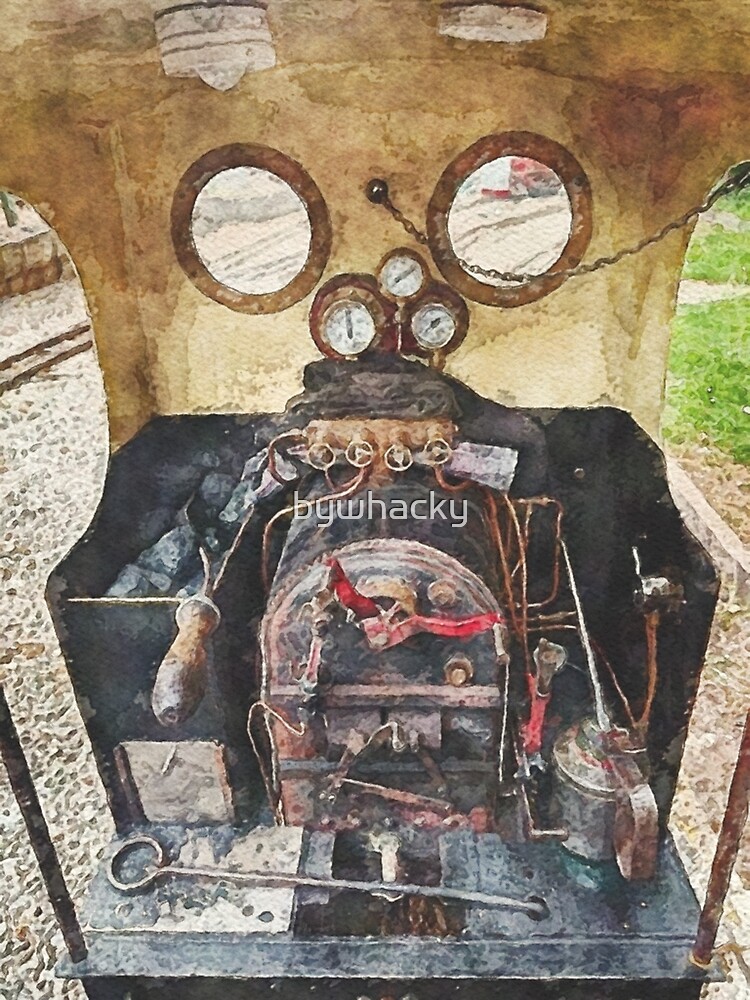 Thumbnail 3 of 3, Poster, Drivers View on Miniature steam Train designed and sold by bywhacky.