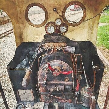 Artwork thumbnail, Drivers View on Miniature steam Train by designbywhacky