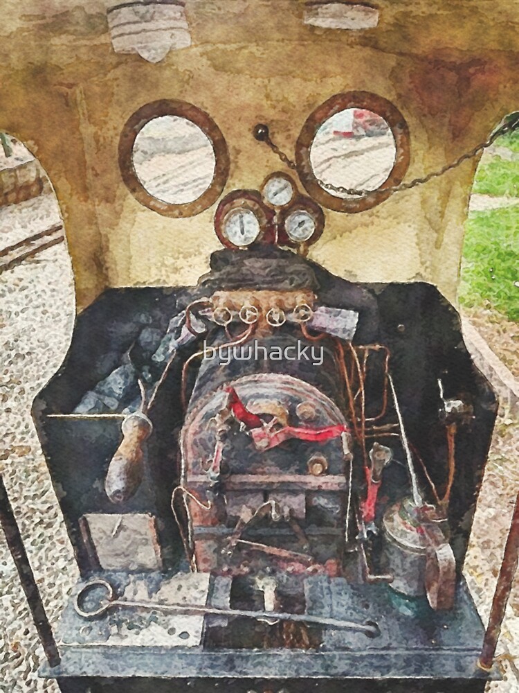 Thumbnail 3 of 3, Sticker, Drivers View on Miniature steam Train designed and sold by bywhacky.