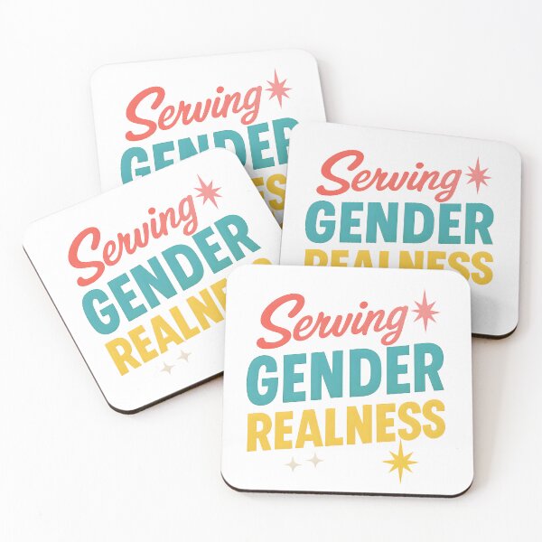 Item preview, Serving Gender Realness – Neon Retro Pride Art designed and sold by Haus Of Sin.