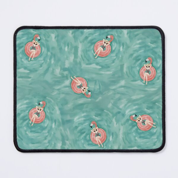 Item preview, Chic Flamingo Pool Floatie Fashion Print designed and sold by Magnolia Valley Art.