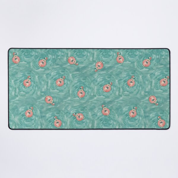 Item preview, Chic Flamingo Pool Floatie Fashion Print designed and sold by Magnolia Valley Art.