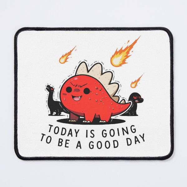 Item preview, Sweaty But Optimistic Dino Meteor Day Tee designed and sold by Lukasz Kobylka.