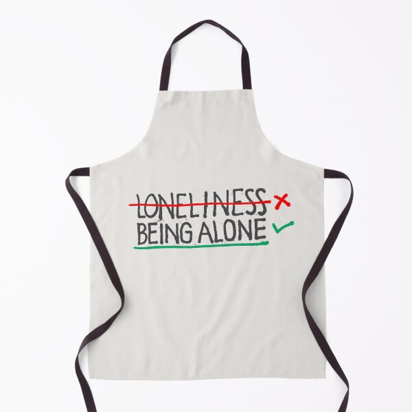 Item preview, Loneliness Vs being alone choice and selection for self development and inner peace  designed and sold by Wiggly Lines.