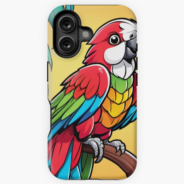 Vista previa del artículo con la obra «Ilustración digital detallada de un loro kawaii», diseñado y vendido por MatthewAMerman.