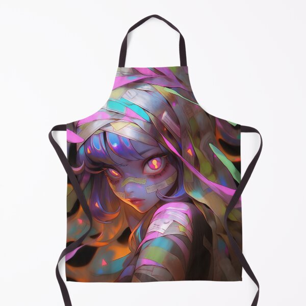 Item preview, Mystic Anime Girl in Neon Wraps designed and sold by bubblegoth.