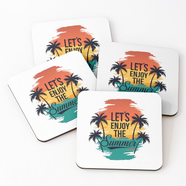 Artikelvorschau, Let's Enjoy the Summer Palm Sea Beach Travel Summertime entworfen und verkauft von Trenddesigns24.