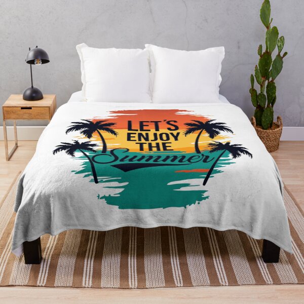 Artikelvorschau, Let's Enjoy the Summer Palm Sea Beach Travel Summertime entworfen und verkauft von Trenddesigns24.