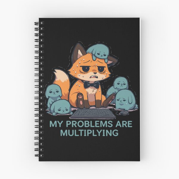 Item preview, My Problems Are Multiplying Fox Tee designed and sold by Lukasz Kobylka.