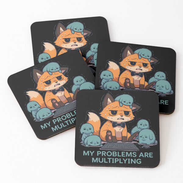 Item preview, My Problems Are Multiplying Fox Tee designed and sold by Lukasz Kobylka.