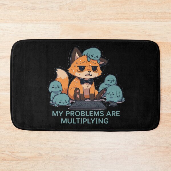 Item preview, My Problems Are Multiplying Fox Tee designed and sold by Lukasz Kobylka.