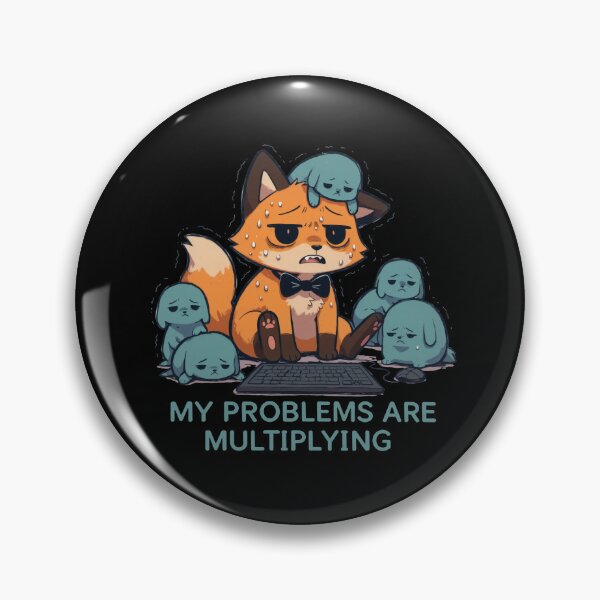 Item preview, My Problems Are Multiplying Fox Tee designed and sold by Lukasz Kobylka.