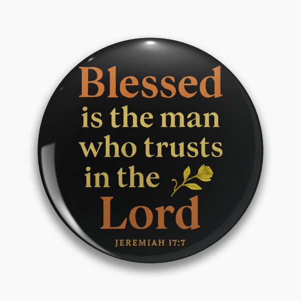 Item preview, Jeremiah 17:7 Bible Verse Typography Design designed and sold by drip.design.co.