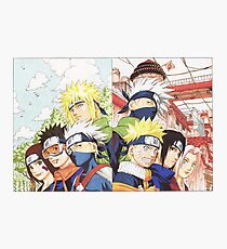 Naruto Sasuke Kakashi Obito Konoha Photographic Print