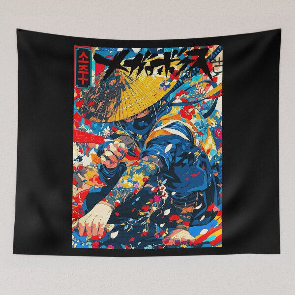 Item preview, Cool Aesthetic Vaporwave Samurai  designed and sold by ShurikenStar.