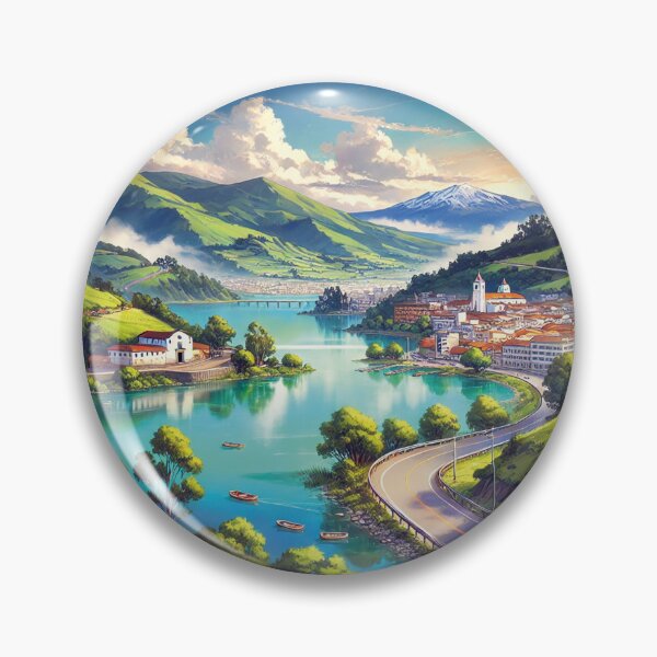 Item preview, Lake landscape hidden between mountains designed and sold by MerlinWear.