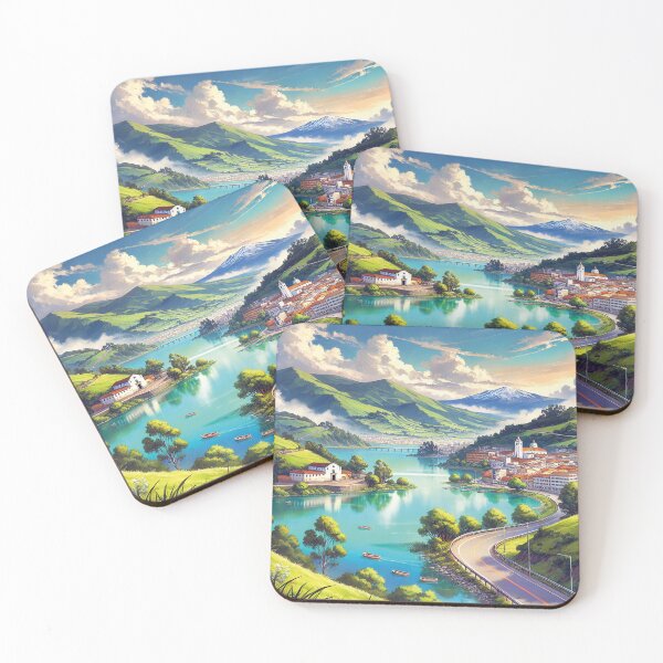 Item preview, Lake landscape hidden between mountains designed and sold by MerlinWear.