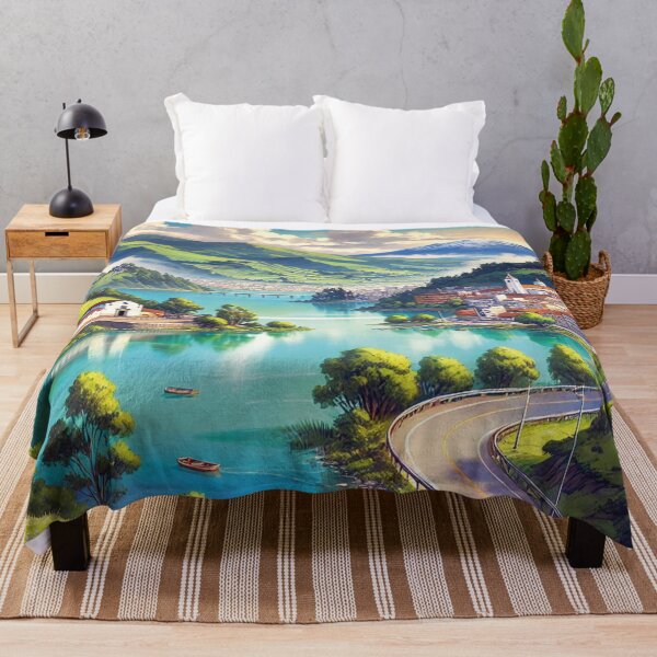 Item preview, Lake landscape hidden between mountains designed and sold by MerlinWear.