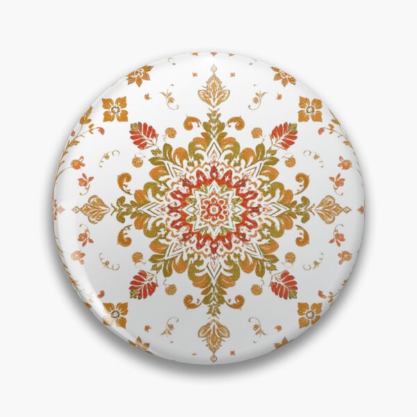 Item preview, Warm Persian Floral Rug Pattern – Ornate Mandala & Vintage Botanical Art for Cozy Decor designed and sold by UnboxedZone.