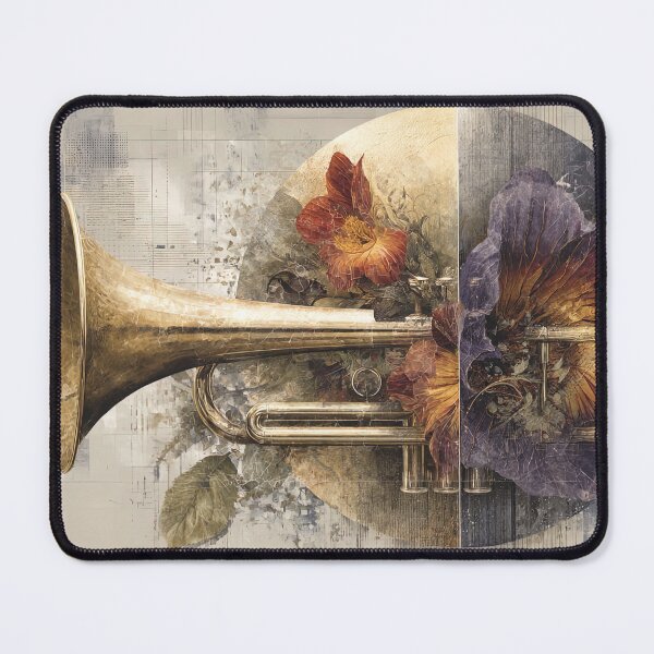 Item preview, Dichromatic Cadence: A Floral Brass Duet designed and sold by bloorose.