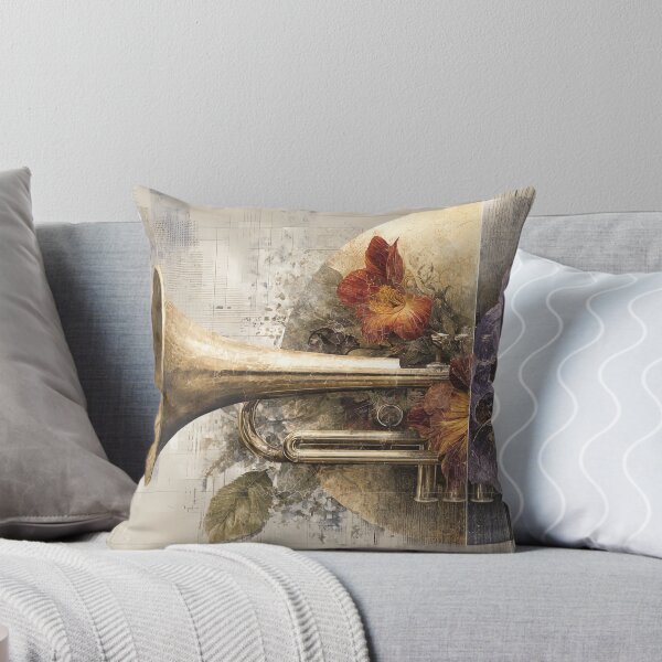 Item preview, Dichromatic Cadence: A Floral Brass Duet designed and sold by bloorose.