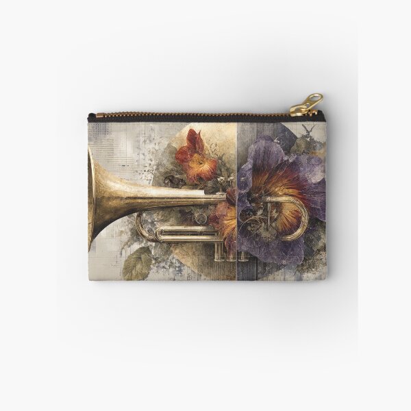Item preview, Dichromatic Cadence: A Floral Brass Duet designed and sold by bloorose.