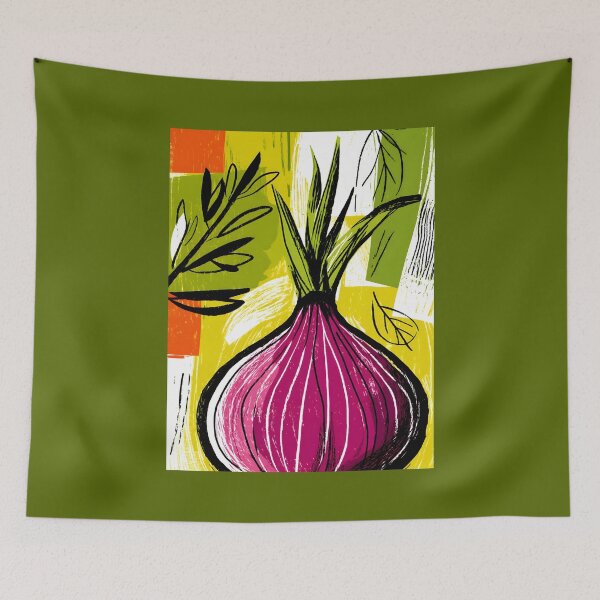 Item preview, Bold Layers Unveiled - Red Onion Art with Abstract Energy Radiating with Rich Colors and Striking Composition designed and sold by OlfactoART Studio.