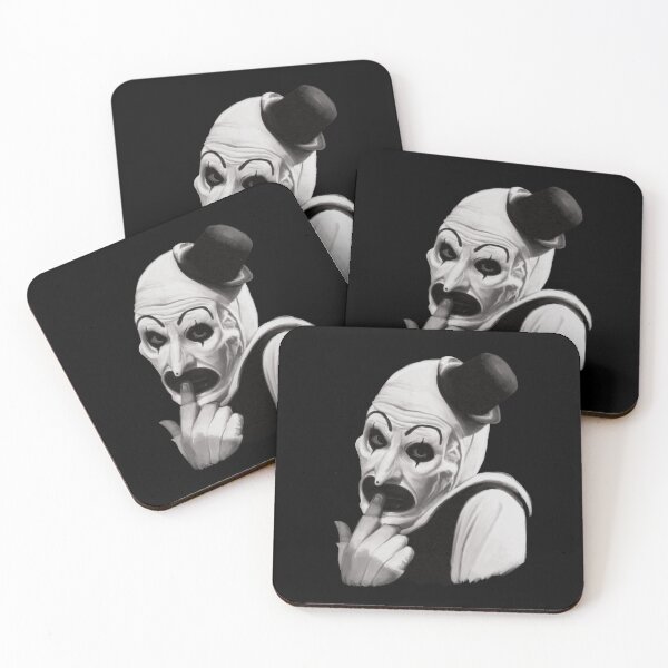 Item preview, Art the Clown Apologetic Pose - Cute yet Creepy Terrifier Fan Art designed and sold by trentnin.