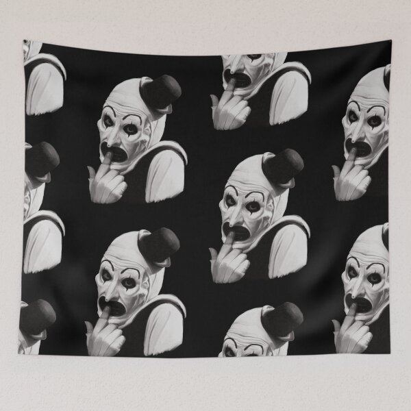 Item preview, Art the Clown Apologetic Pose - Cute yet Creepy Terrifier Fan Art designed and sold by trentnin.