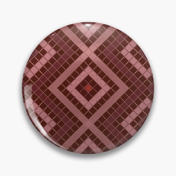 Item preview, Retro Mosaic Pattern with Dark Red Squares designed and sold by Tarjiart.