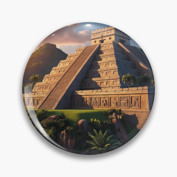 Item preview, Landscape of an Aztec pyramid designed and sold by MerlinWear.