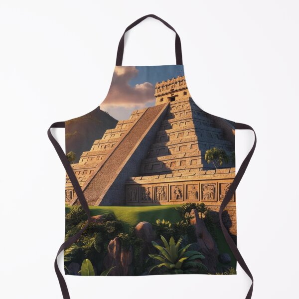 Item preview, Landscape of an Aztec pyramid designed and sold by MerlinWear.