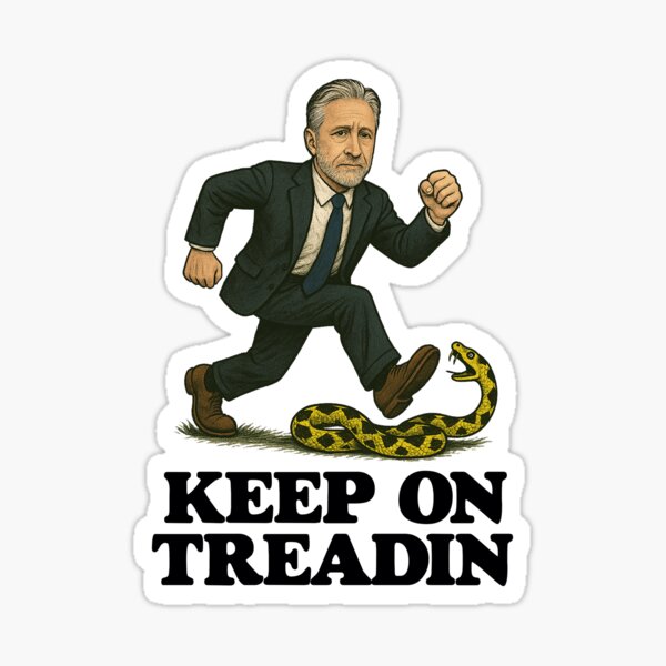 Artikel-Vorschau von Keep On Treadin‘ – Jon Stewart Edition, designt und verkauft von TheDisloyalists.