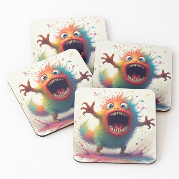 Item preview, Color Blast Monster | Crazy Furry Scream designed and sold by NovaProArt.