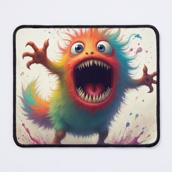 Item preview, Color Blast Monster | Crazy Furry Scream designed and sold by NovaProArt.