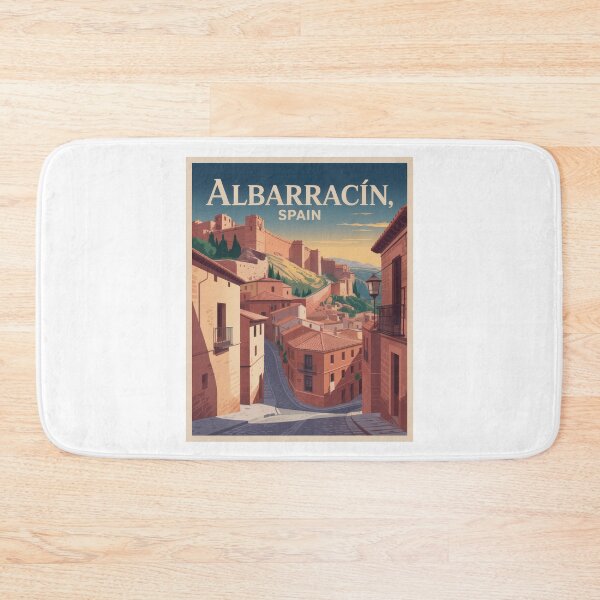 Item preview, Vintage Travel Poster Albarracín, Spain – Medieval Old Town in Aragon designed and sold by pod24.