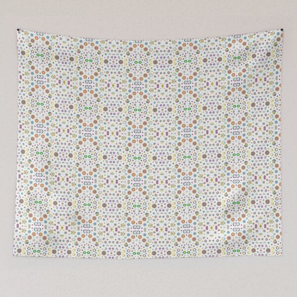Item preview, art colorful flowers abstract 16 10 aspect ratio seamless repeat pattern designed and sold by Abrahamjrnd.