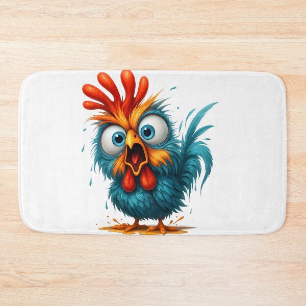 Item preview, Funny Crazy Rooster Cartoon - Colorful 3D Chicken Design designed and sold by WolfPixelRo.