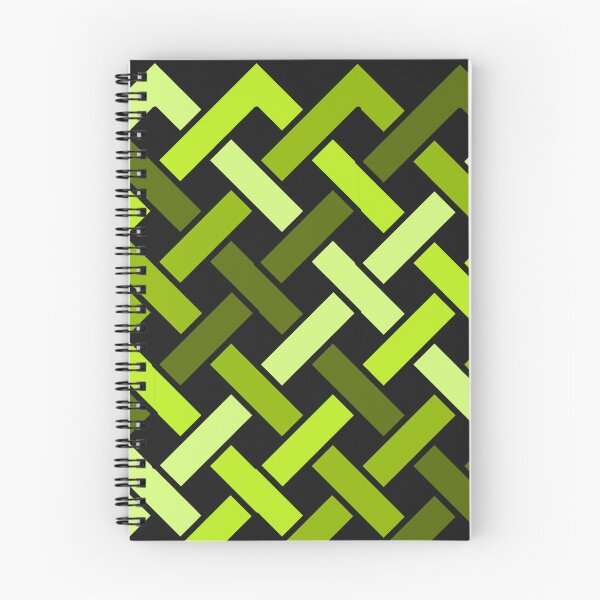 Item preview, Green Interlocking Diagonal Line Pattern Design designed and sold by Tarjiart.