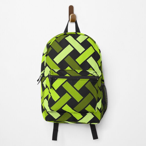Item preview, Green Interlocking Diagonal Line Pattern Design designed and sold by Tarjiart.