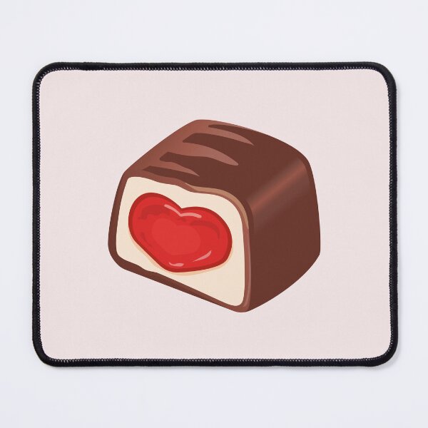 Item preview, Cute vector chocolate candy with heart-shaped filling heart. designed and sold by OlhaBondarenko.