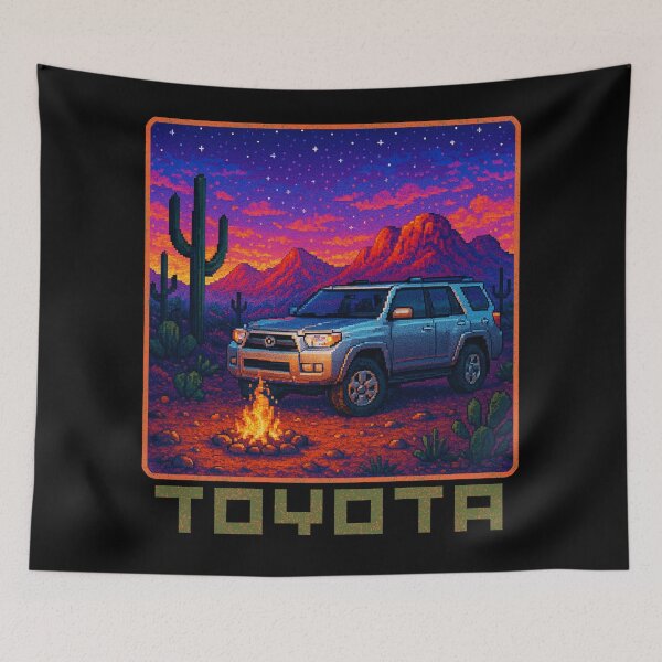 Item preview, YotaMafia 2012 Toyota 4Runner in a Vibrant 16-Bit desert Mountain Sunset Scene designed and sold by VANLIFE..