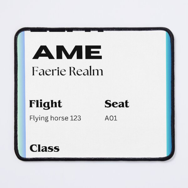 Item preview, Faerie Realm Flight Ticket designed and sold by dogggggyyyy.