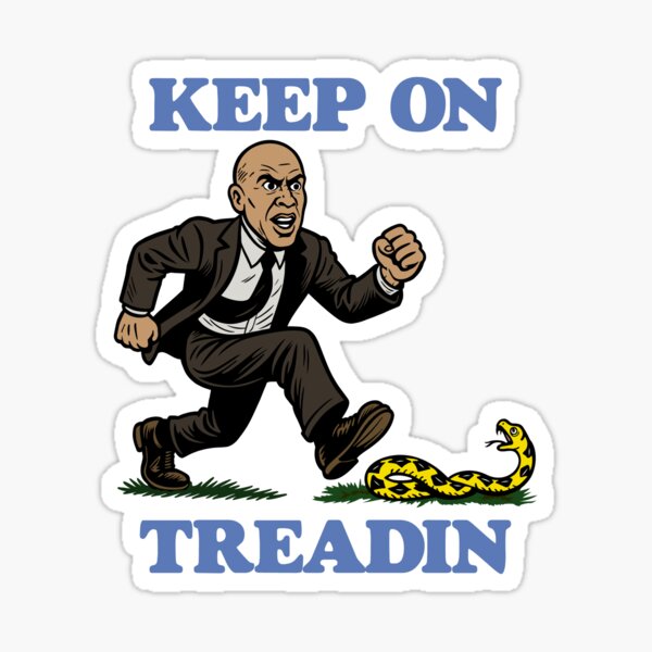Artikel-Vorschau von Keep On Treadin‘ – Cory Booker Edition, designt und verkauft von TheDisloyalists.