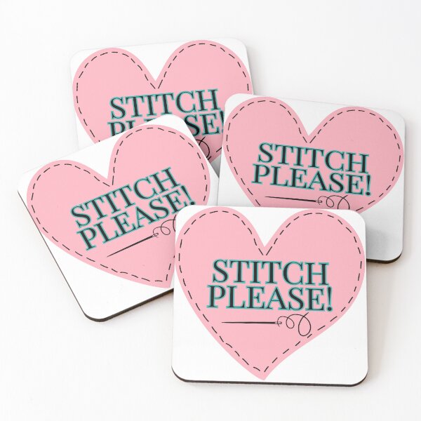 Item preview, Stitch Please with Heart and Needle and Thread designed and sold by SewHappyQuilt.