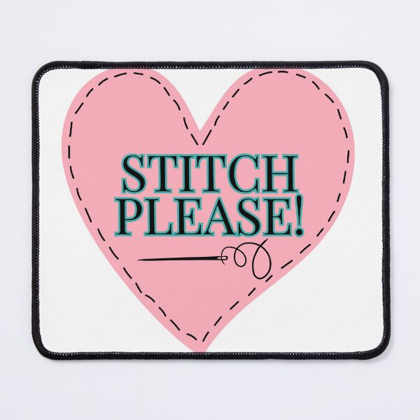 Item preview, Stitch Please with Heart and Needle and Thread designed and sold by SewHappyQuilt.