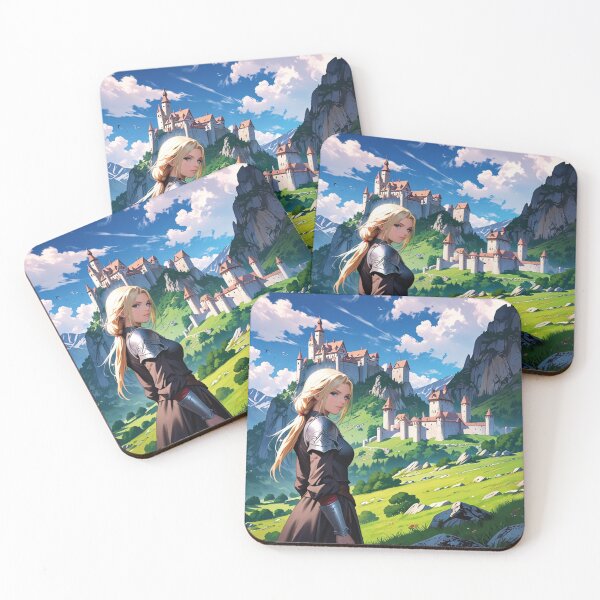 Item preview, Warrior princess with a castle in the background designed and sold by MerlinWear.