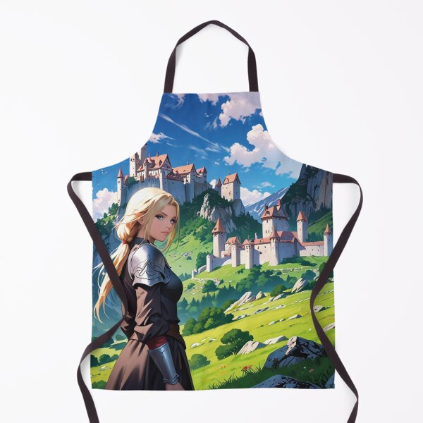 Item preview, Warrior princess with a castle in the background designed and sold by MerlinWear.