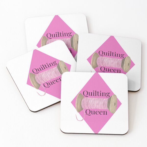 Item preview, Pink Quilting Queen Design with Thread designed and sold by SewHappyQuilt.
