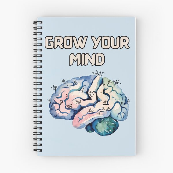 Item preview, Grow Your Mind - Colorful Brain with Growing Seedlings Motivational Design designed and sold by Marwamay.